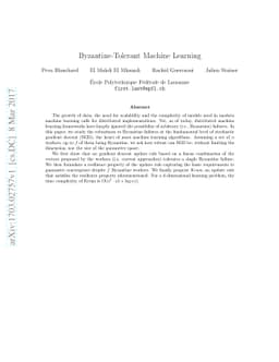 Byzantine-Tolerant Machine Learning