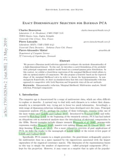 Exact Dimensionality Selection for Bayesian PCA