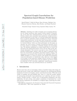 Spectral Graph Convolutions for Population-based Disease Prediction