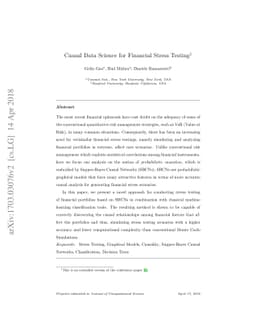 Causal Data Science for Financial Stress Testing