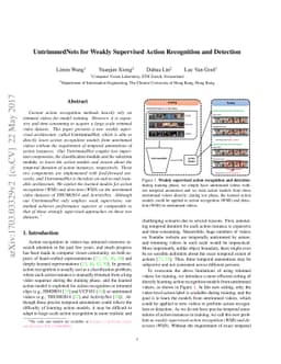 UntrimmedNets for Weakly Supervised Action Recognition and Detection