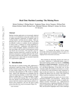 Real-Time Machine Learning: The Missing Pieces