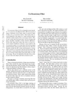 Co-occurrence Filter