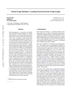 Neural Graph Machines: Learning Neural Networks Using Graphs