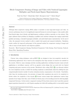 Block Compressive Sensing of Image and Video with Nonlocal Lagrangian
  Multiplier and Patch-based Sparse Representation
