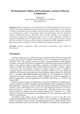 On Inconsistency Indices and Inconsistency Axioms in Pairwise
  Comparisons