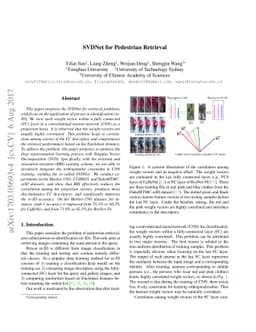 SVDNet for Pedestrian Retrieval