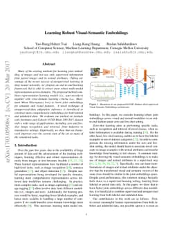 Learning Robust Visual-Semantic Embeddings