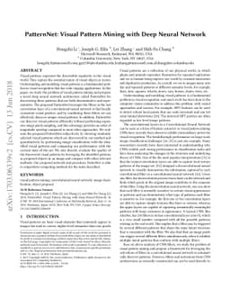 PatternNet: Visual Pattern Mining with Deep Neural Network