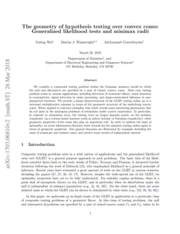 The geometry of hypothesis testing over convex cones: Generalized
  likelihood tests and minimax radii