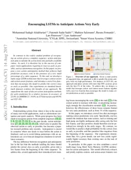 Encouraging LSTMs to Anticipate Actions Very Early