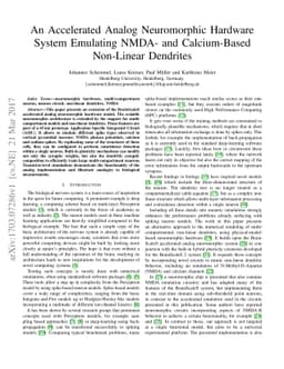 An Accelerated Analog Neuromorphic Hardware System Emulating NMDA- and
  Calcium-Based Non-Linear Dendrites