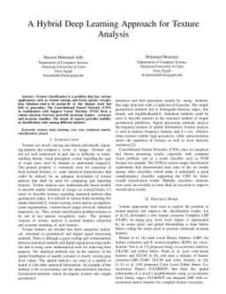 A Hybrid Deep Learning Approach for Texture Analysis