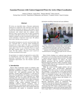 Gaussian Processes with Context-Supported Priors for Active Object
  Localization