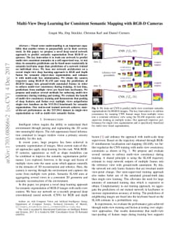 Multi-View Deep Learning for Consistent Semantic Mapping with RGB-D
  Cameras