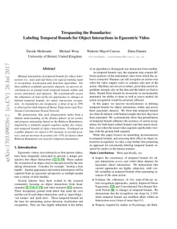 Trespassing the Boundaries: Labeling Temporal Bounds for Object
  Interactions in Egocentric Video