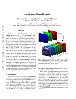 Learned Spectral Super-Resolution