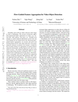 Flow-Guided Feature Aggregation for Video Object Detection