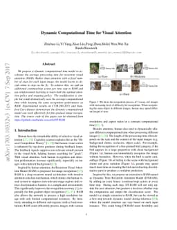 Dynamic Computational Time for Visual Attention