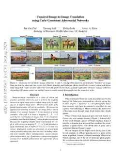 Unpaired Image-to-Image Translation using Cycle-Consistent Adversarial
  Networks