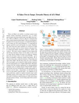 It Takes Two to Tango: Towards Theory of AI's Mind