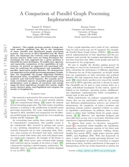 A Comparison of Parallel Graph Processing Implementations