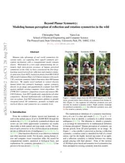 Beyond Planar Symmetry: Modeling human perception of reflection and
  rotation symmetries in the wild