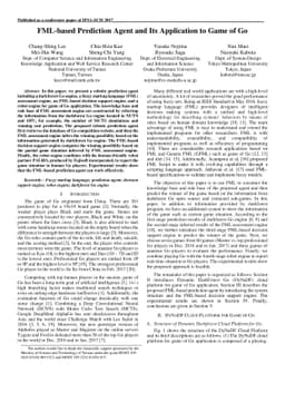 FML-based Prediction Agent and Its Application to Game of Go
