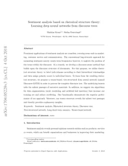Sentiment analysis based on rhetorical structure theory: Learning deep
  neural networks from discourse trees