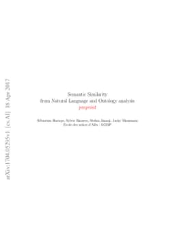 Semantic Similarity from Natural Language and Ontology Analysis