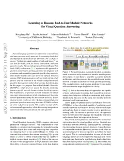 Learning to Reason: End-to-End Module Networks for Visual Question
  Answering