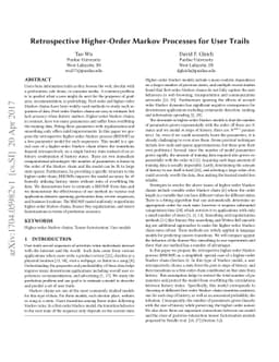 Retrospective Higher-Order Markov Processes for User Trails