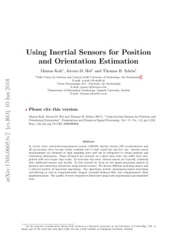 Using Inertial Sensors for Position and Orientation Estimation