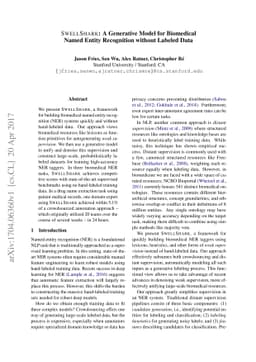 SwellShark: A Generative Model for Biomedical Named Entity Recognition
  without Labeled Data