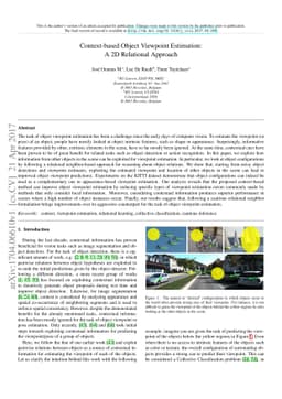 Context-based Object Viewpoint Estimation: A 2D Relational Approach