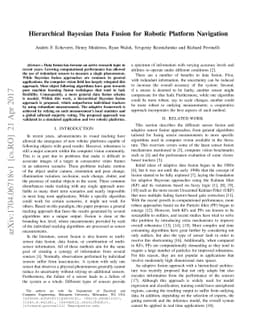 Hierarchical Bayesian Data Fusion for Robotic Platform Navigation