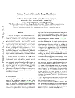 Residual Attention Network for Image Classification