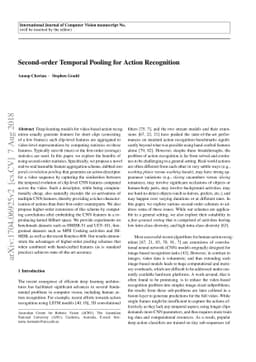Second-order Temporal Pooling for Action Recognition