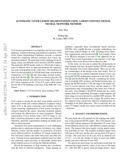 Automatic Liver Lesion Segmentation Using A Deep Convolutional Neural
  Network Method