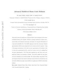 Advanced Multilevel Monte Carlo Methods