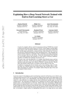 Explaining How a Deep Neural Network Trained with End-to-End Learning
  Steers a Car
