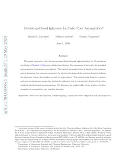 Bootstrap-Based Inference for Cube Root Asymptotics