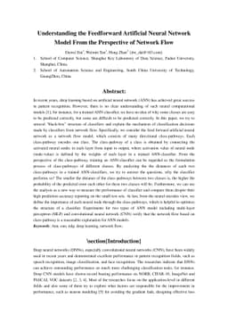 Understanding the Feedforward Artificial Neural Network Model From the
  Perspective of Network Flow