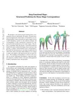 Deep Functional Maps: Structured Prediction for Dense Shape
  Correspondence