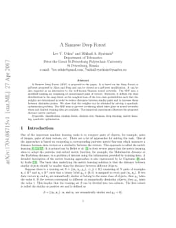 A Siamese Deep Forest
