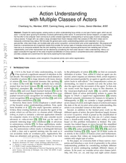 Action Understanding with Multiple Classes of Actors