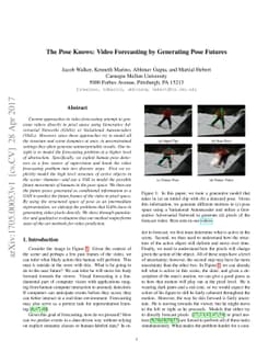 The Pose Knows: Video Forecasting by Generating Pose Futures