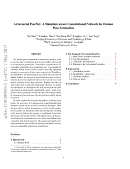 Adversarial PoseNet: A Structure-aware Convolutional Network for Human
  Pose Estimation