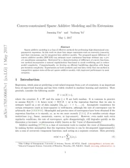 Convex-constrained Sparse Additive Modeling and Its Extensions