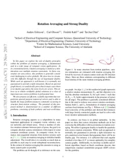 Rotation Averaging and Strong Duality